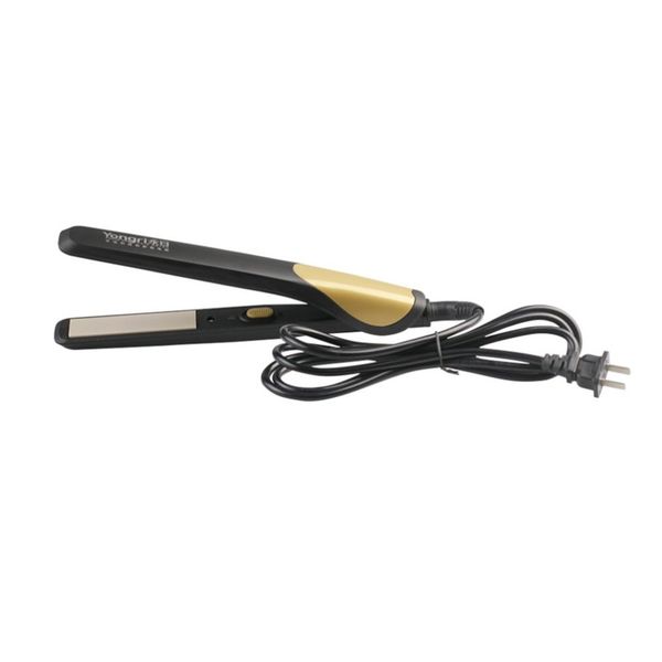 

professional electric hair straightener ceramic curling iron hair curler instant heating up care & styling tool eu plug, Black
