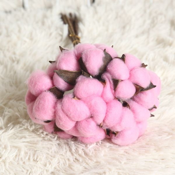 

34cm artificial flower cotton plant wall fake stimulated flowers home decoration