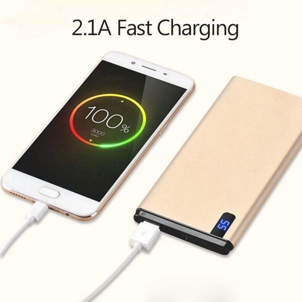 

slim 10000mah power bank,portable ultra-thin polymer powerbank battery power-bank 10000mah with led light for mobile phone