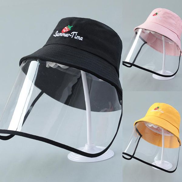 

anti-spitting protective hat dustproof cover kids boys girls fisherman cap hat full face anti-spitting protective #yl10