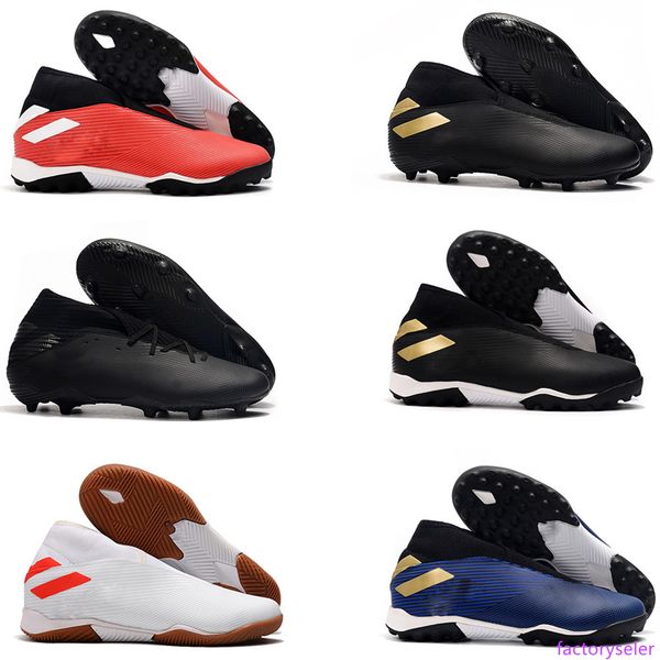 

new mens high football boots nemeziz 19.3 no shoelaces in tf soccer cleats nemeziz 19.3 360 agility indoor turf soccer shoes