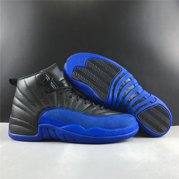 

with box 2019 mens basketball shoes sneakers 12s xii flu game royal taxi wings for men sports shoes high cut size us7.5-13