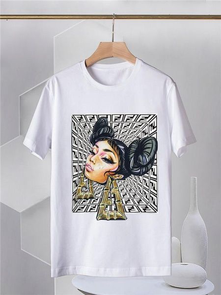 

бренды 20fw фень назад письма печать мужская поло тенниска женщин с коротким рукавом футболка дышащий жилет высокое качество футболки для му, Black;brown