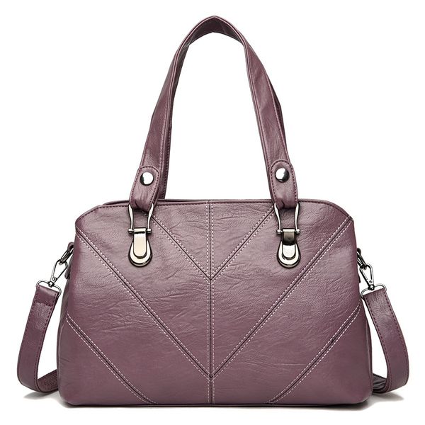 

soft leather patchwork shoulder crossbody bags for women large capacity hobos bag lady genuine leather handbags bolsas feminina