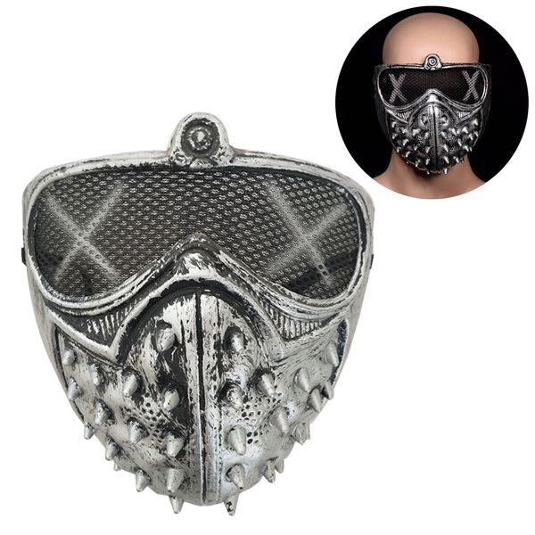 

steampunk rivet mask halloween scary horror half face mask for masquerade party cosplay costume prop men