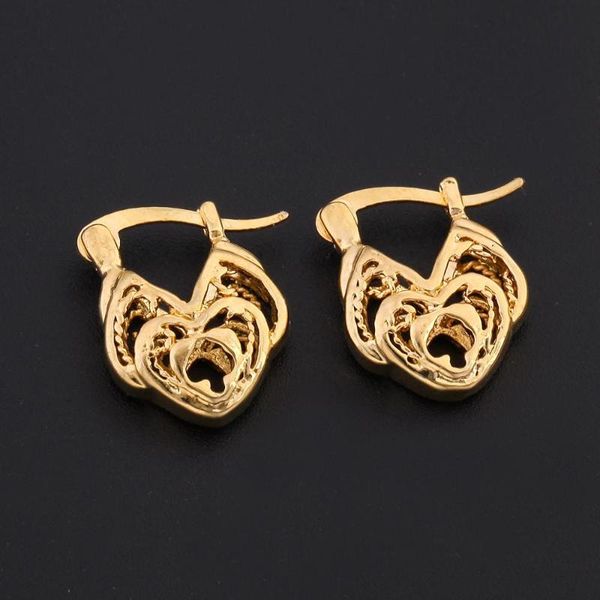 

gold color filled copper stud earrings girls middle east women trendy earrings jewelry, Golden;silver