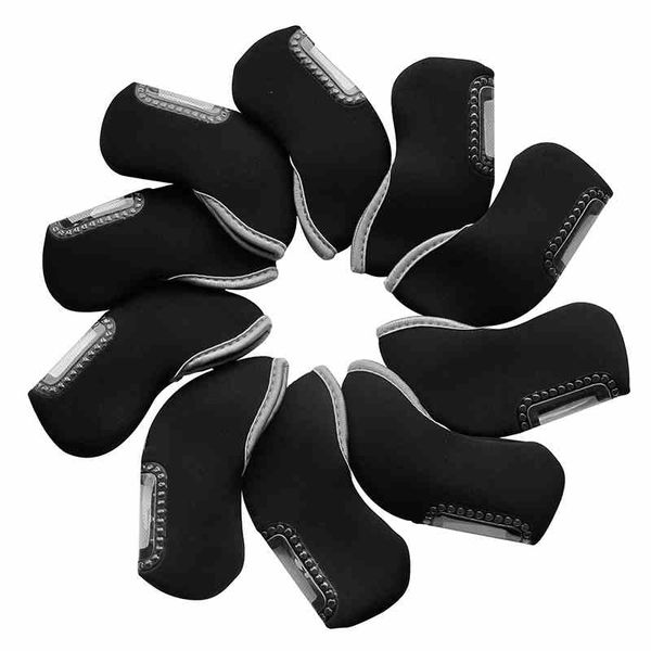 

10pcs/set golf iron headcover visible club number golf club head cover can custom logo cover set
