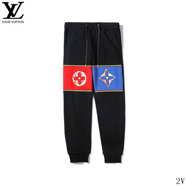 

designer men pants letter print pants casual men fashion sports jogger pants pocket style new arrival mens brand sports2v, Black