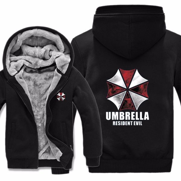 Resident Evil Biohazard Umbrella Thicken Zip Jacket Sweater Winter Coats Outwear