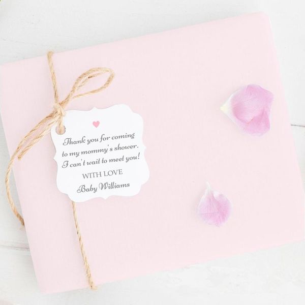 

greeting cards customize any text baby shower tags gift favor thank you