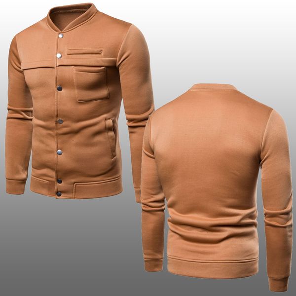

новая мужская мода повседневная куртка теплая зима бейсбол пальто тонкий пиджаки пальто, Black;brown