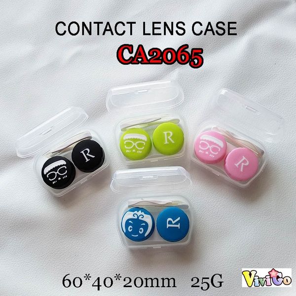 

companion case case nursing glasses simple cartoon pp small invisible glasses pupil box nursing water box with tweezers 2065, Blue