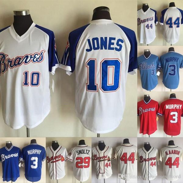 

Atlanta Jersey Mens 1 Ozzie Albies 3 Dale Murphy 13 Ronald Acuna Jr. 10 Chipper Jones 29 John Smoltz 44 Hank Aaron Braves Baseball Jerseys