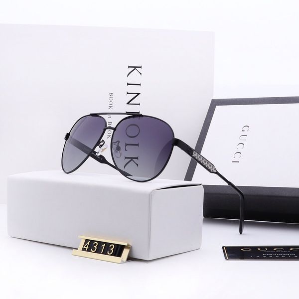 

new sunglasses men designer metal vintage sunglasses fashion style square frameless uv 400 lens with original case, White;black