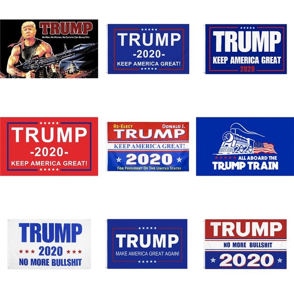 

5 styles trump 2020 flag donald trump flag keep america great donald for president campaign banner 90*150cm garden flags hh7-1988 #154