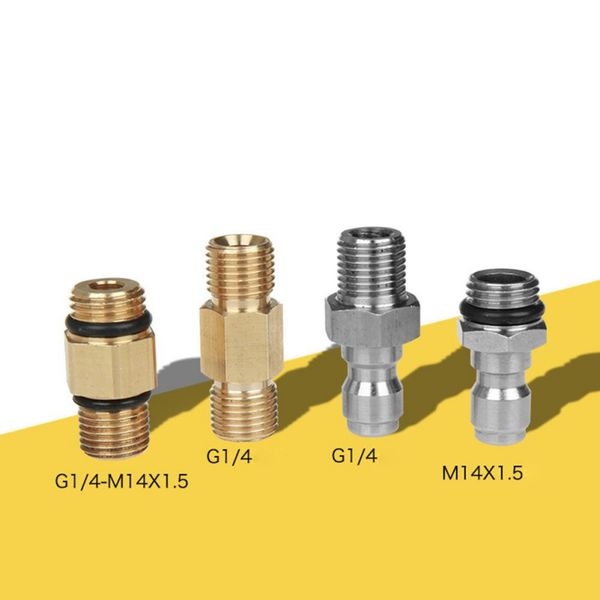 

g1/4 m14 pressure washer adapter for nozzle foam generator gun soap foamer
