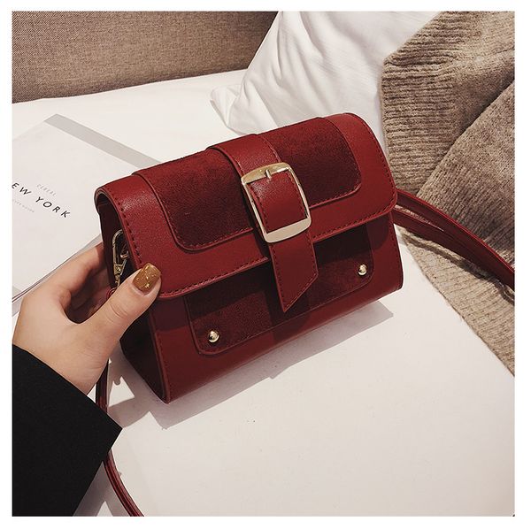 

2019 plain rivet shoulder clutch boston tote bags female messenger bag new designer xinchao wanggong /1