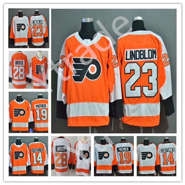 

2020 philadelphia flyers jersey oskar lindblom nolan patrick claude giroux konecny ivan provorov carter hart voracek sean couturier hockey, Black;red