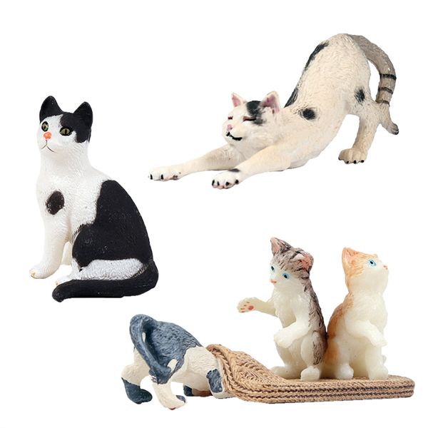 

cats kit miniature garden figurine doll decor