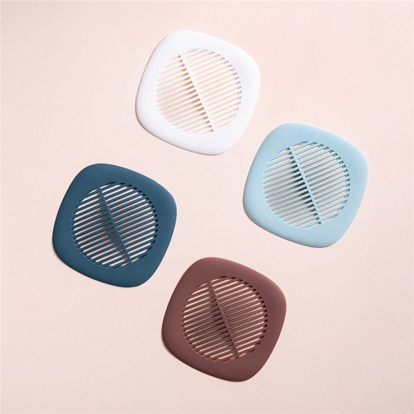 

4 colors silicone sink strainer sewer filter anti-blocking floor drain hair ser for kitchen bathroom ing
