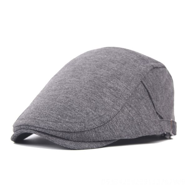 

woolen beret beret cap men's naked forward cap women's hat middle-aged and elderly casual duck tongue hat, Blue;gray