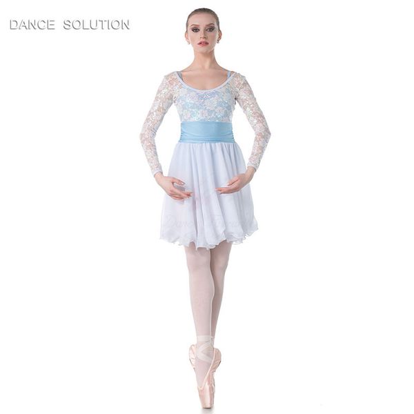 

child and white sequin lace and chiffon dress ballet dance costume lyrical & contemporary dancing dresses 18427a, Black;red