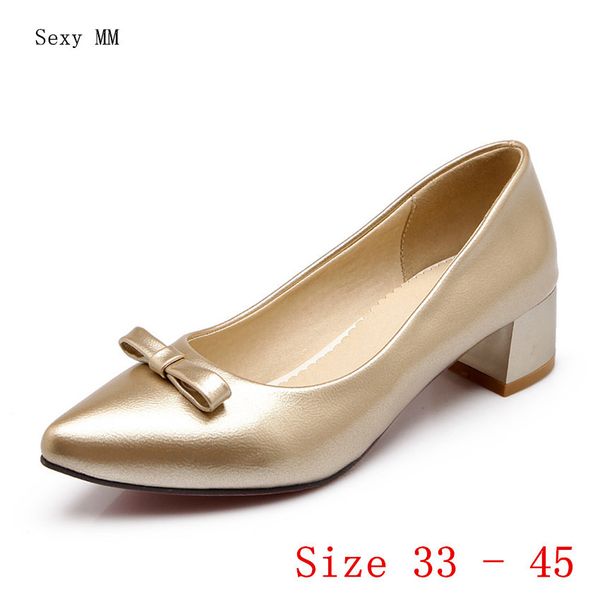 

low high heels women high heel shoes pumps stiletto woman party wedding shoes kitten heels small plus size 33 -40 41 42 43 44 45, Black