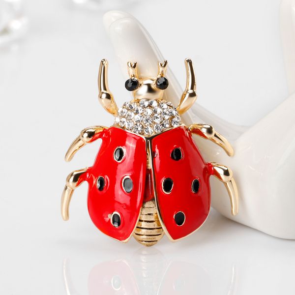 

insect series brooch fashion seven-star ladybug brooch brooch accessories wholesale, Gray