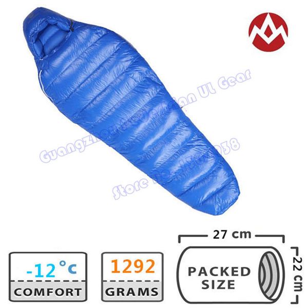 

aegismax ultra-light aegismax d3/d3l filling 952/1000 grams white duck down outdoor camping winter sleeping bag