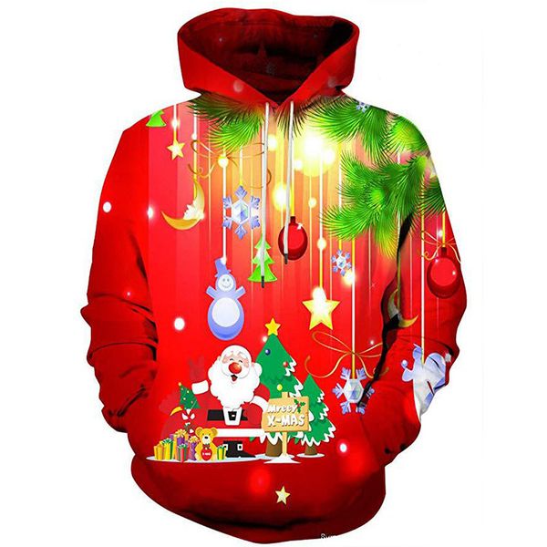 

mens hipster streetwear hoodies sweatshirts 2019 santa claus print christmas hoodie men hip hop casual xmas hoody tracksuit male, Black