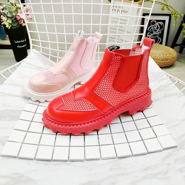 

women summer boots 2019 breathable mesh fashion candy color ladies shoes ankle boots for woman summer shoes rubber sole boot, Black