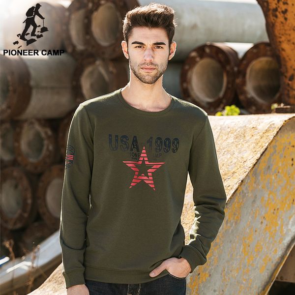 

пионерский лагерь 2016 новой моды весна осень mens hoodies сша камуфляж стиль балахон армия фуфайки костюм мужской балахон, Black
