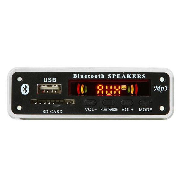 

universal bluetooth 5v 12v mp3 wma decoder board audio module support usb sd aux fm audio radio module for car accessories