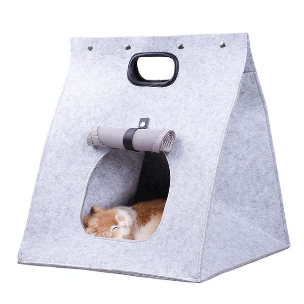 

brown/gray removable and washable breathable cat litter kennel blanket teddy new