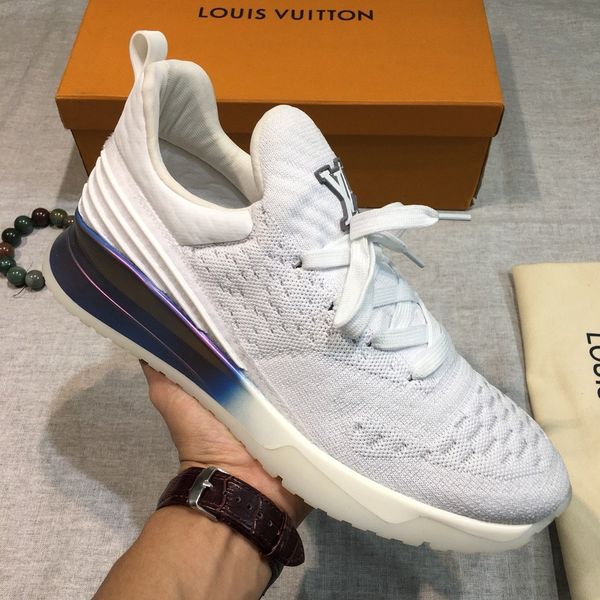 

c3 fashion casual shoes sports shoes men's sneakers comfortable breathable knitted uppers original box packaging zapatos hombre, Black