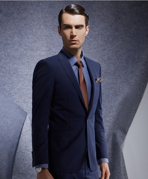 

and fine one button groomsmen peak lapel groom tuxedos men suits wedding/prom man blazer ( jacket+pants+tie) m114, Black;gray