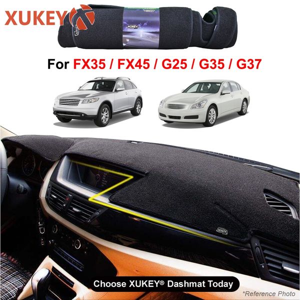 

car dash mat for infiniti fx35 fx45 fx50 s50 g25 g35 g37 q40 q60 (lhd) dashmat dashboard cover protective sheet carpet styling