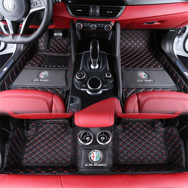 

for alfa romeo stelvio 2017-2018 car mat anti-skid pu interior mat stitching all surrounded by environmentally friendly non-toxic mat