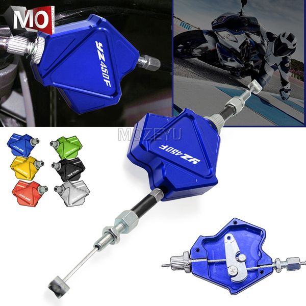 

motorcycle cnc aluminum stunt clutch lever easy pull cable system for yamaha yz450f yz 450f 450 yz450 f 2001-2019 2018 2017 2016