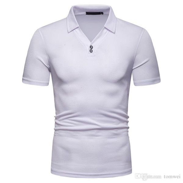 

мужские глубокие v поло рубашки slim fit повседневные рубашки с коротким рукавом рубашки летние топы тройники большие размеры одежда мода, White;black