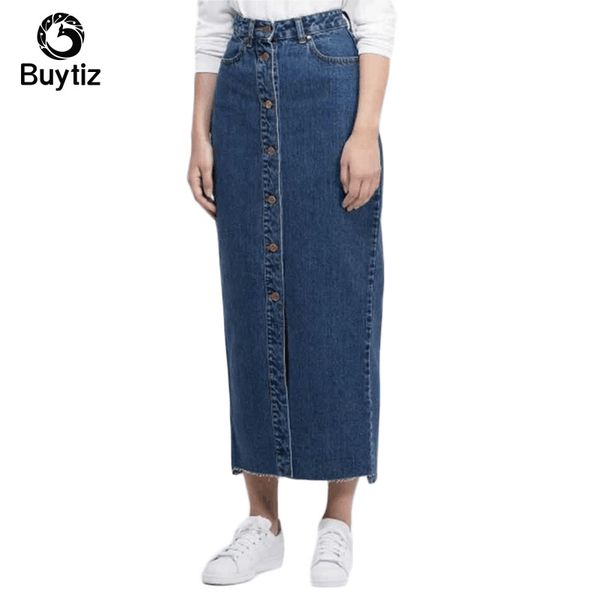 

buytiz uae abaya kimono moroccan african women denim bodycon maxi plus blue skirt long dubai turkish islamic cowboy jeans skirt, Red