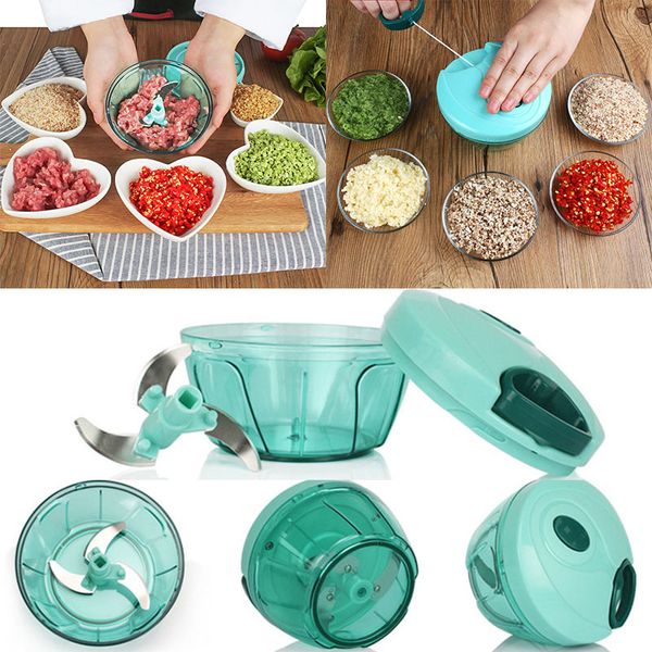 

manual food chopper vegetable cutter processor chopper garlic cutter vegetable fruit twist shredder manual meat grinder wx9-243