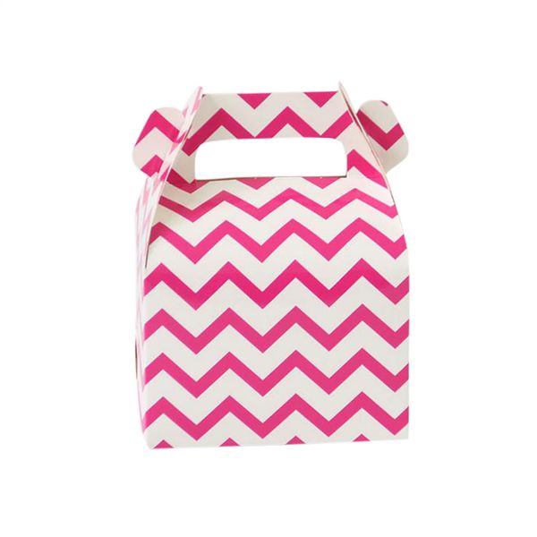

50pcs portable packing box paper creative wave pattern hand carry candy box for gifts caixa papel redonda #3c12