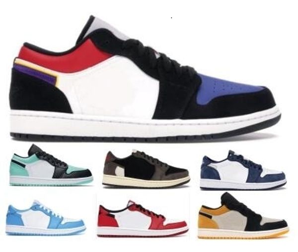 

mens basketball shoes 1 1s low sneakers 2019 new travis scotts unc chicago bred shattered lakers 3 black toe designer trainers shoes