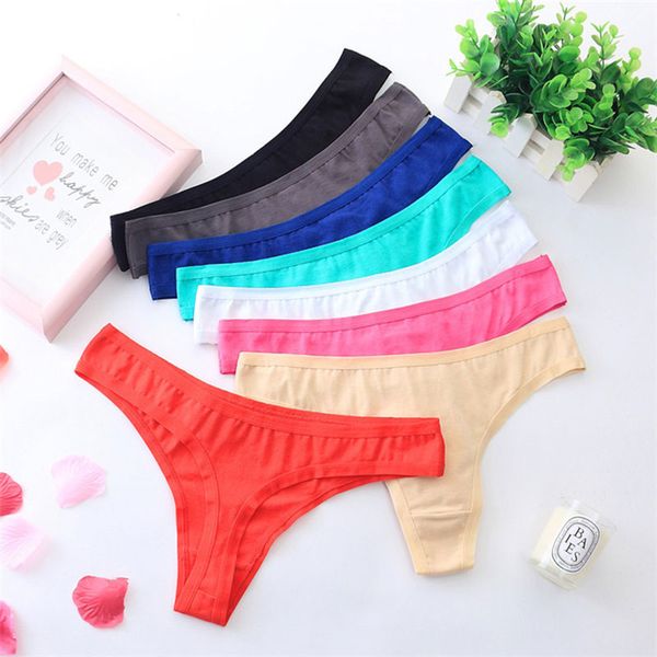 

cotton panties for women low waist g-string seamless underpants, Black;pink