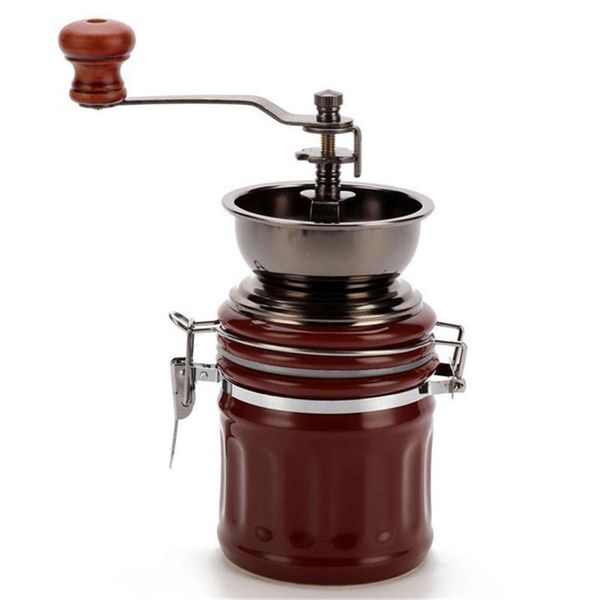 

beijamei wholesale hand crank ceramic coffee grinder small home use antique coffee bean mill lower price
