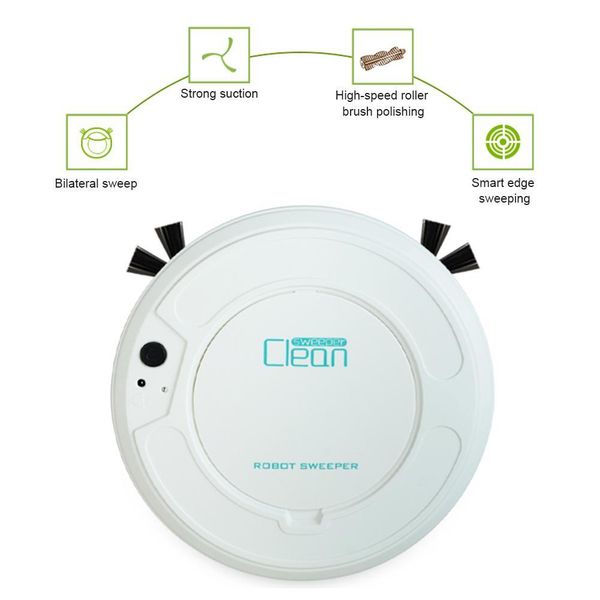 

new 3 in 1 rechargeable floor robot dust catcher intelligent auto-induction floor cleaning sweeper robot sweeping vacuum cleaner