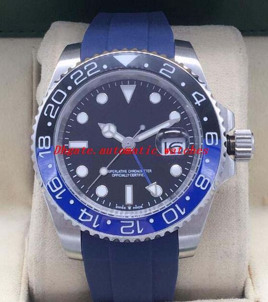 

luxury watch 16 style mens 116719 126711 116713 116718 126715 ceramic bezel rubber bracelet automatic fashion men's watches wristwatch, Slivery;brown