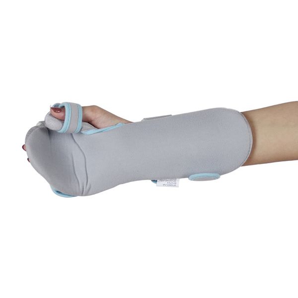 

soft functional fixed corrector resting adjustable sticker immobilizer fracture rehabilitation hand wrist splint finger resin, Black;red