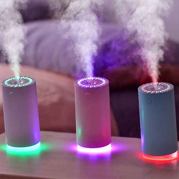 

ultrasonic cool mist air humidifier usb aromatherapy essential oil diffuser with led light for home car humidificador difusor